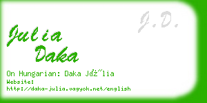 julia daka business card